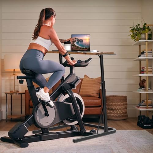 Adjustable Treadmill Desk Stand for Walking, Cycling & Workstation - Rustic Brown