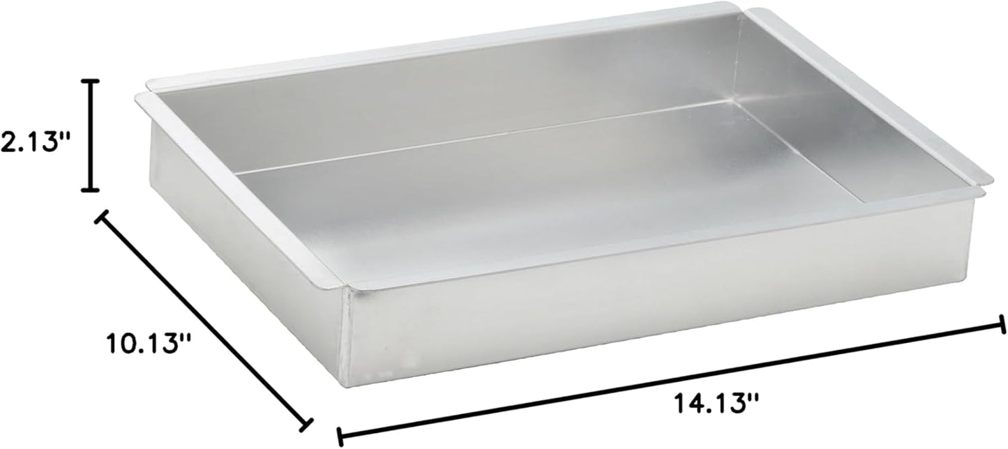 Winco 2-Inch Deep Aluminum Cake Pan - 9-Inch by 13-Inch | Perfect for Baking and Serving