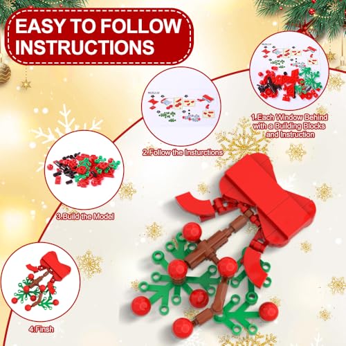 JOICEE Floral Building Blocks Advent Calendar 2026 Christmas Gift for Kids