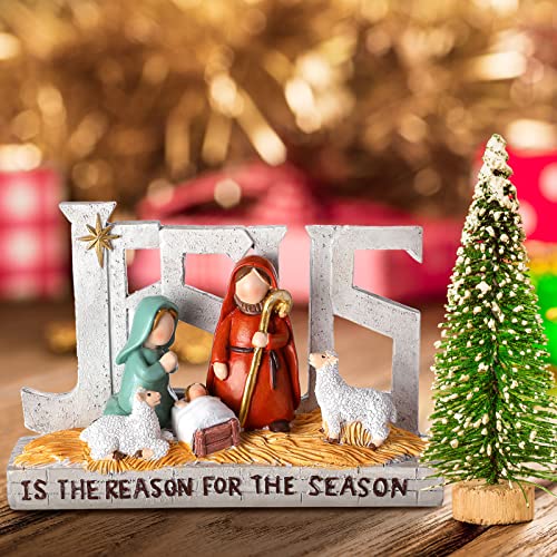 Geosar Jesus Nativity Scene Figures Holy Family Christmas Creche Set
