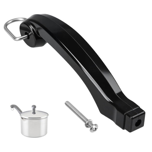 P08-031 Saucepan Handle Replacement (Short) Fits for Farberware 1, 1.5, 2 and 2.5 quart Pan, Pots and Cookware | Durable Pot Replacement parts | Saucepan Handles for Kitchen Cooking with Screw