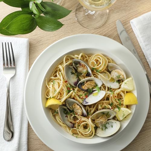 White 30-Piece Dinnerware Set for 6 - Plates & Bowls Collection