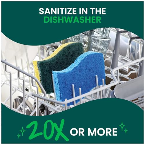 Scotch-Brite Zero Scratch Non-Scratch Scrubbing Sponges 36 Pack - Durable & Gentle Cleaning