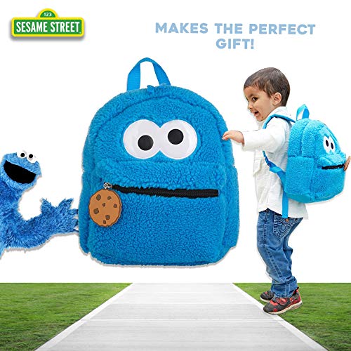 Sesame Street Cookie Monster Mini Backpack for Toddlers Boys Girls School Travel