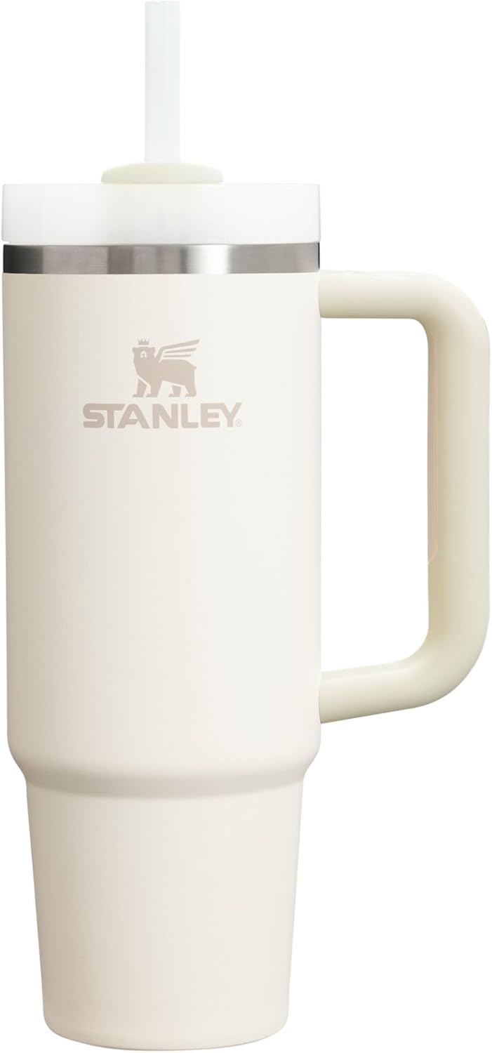 STANLEY Quencher H2.0 Tumbler - 30 oz Insulated Stainless Steel Cup with Handle & Straw | BPA-Free | Cream 2.0, Pack of 4
