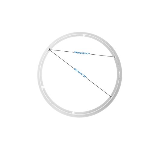 Dailydanny Aluminum Heavy Duty Lazy Susan Rotating Turntable Bearing Swivel Plate Hardware for Dining-Table (20 inch (14mm))