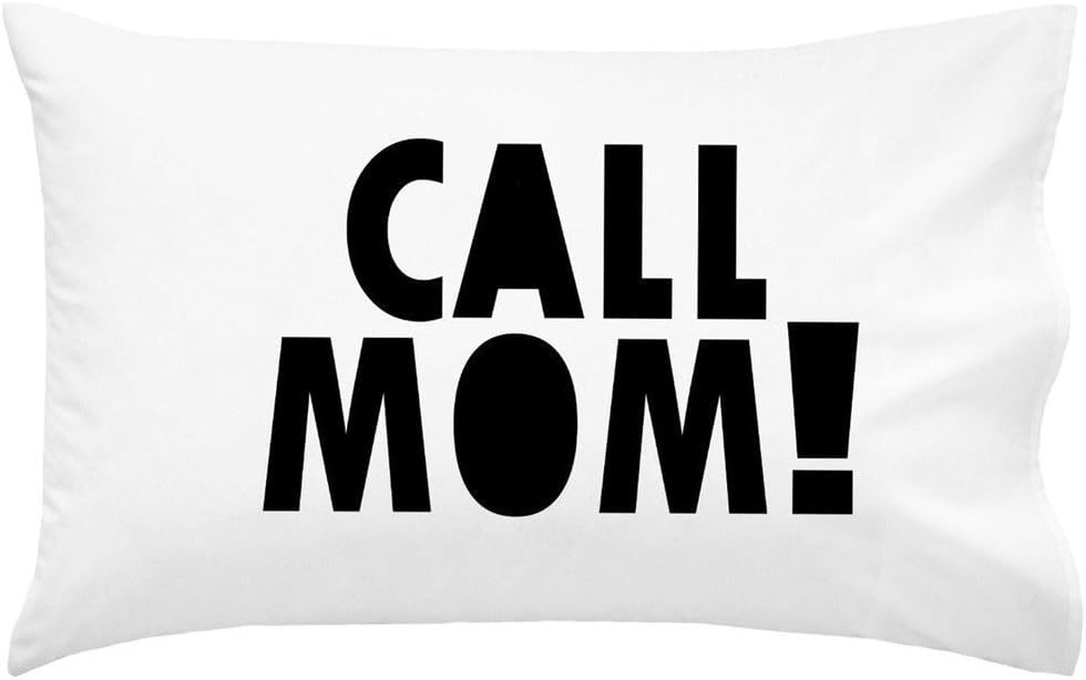 Personalized Pink Graduation Pillow Case - Call Mom Gift for College Dorm, Fits Standard/Queen