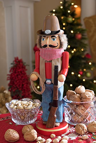 Clever Creations Cowboy 12 Inch Traditional Wooden Nutcracker Christmas Decor