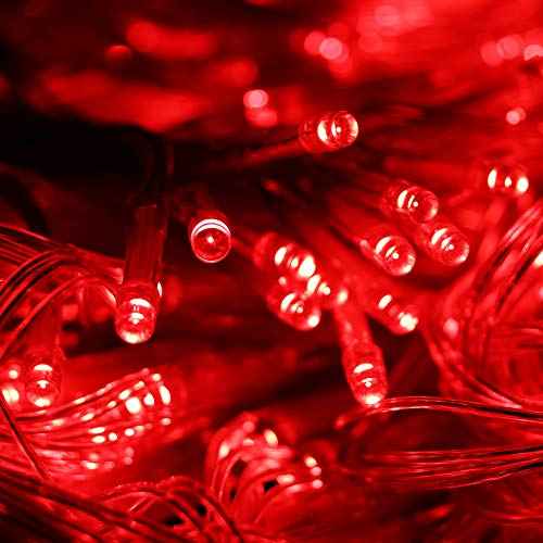 200 LED String Light Christmas Light with Remote Control, 8 Modes USB Twinkling Lights Waterproof Fairy Light for Patio, Home, Garden, Indoor Outdoor Decor-72.2ft(Red)