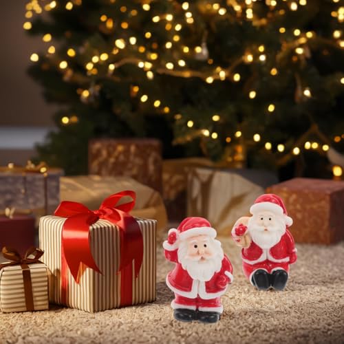 Happyyami 20pcs Christmas Miniature Ornaments Set - Resin Holiday Decorations for Tree & Holiday Decor