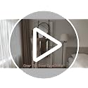 Homsion 58x20 Inch Over-the-Door Arched Full Length Mirror - Black, 4-in-1 Installation