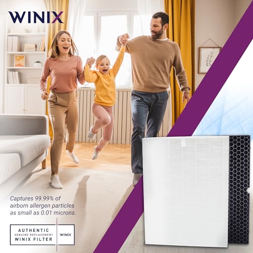 Genuine Winix Filter Q with Activated Carbon for Odor & Air Purifier 5510-5530