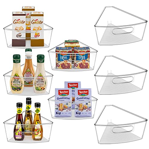 28-Inch Lazy Susan Organizer Bins - 8 Pack for Corner Cabinet Storage - Variation of THIS listing