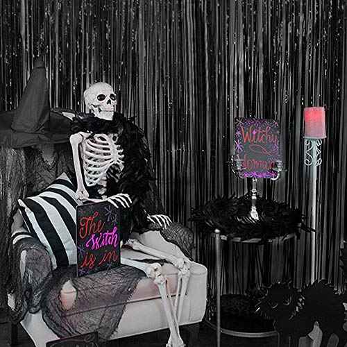 Twinkle Star 2 Pack Photo Booth Backdrop 3FT x 8FT Foil Curtain Tinsel Backdrop Environmental Background Streamers for Birthday Party, Wedding, Graduation, Christmas Decorations