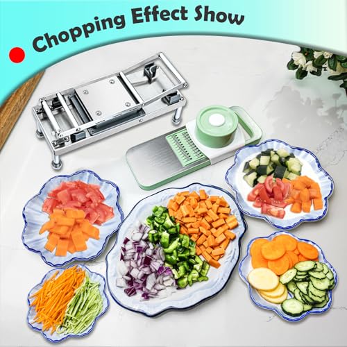 Vegetable Chopper with 10 Blades - Food Dicer for Onion Tomato Potato