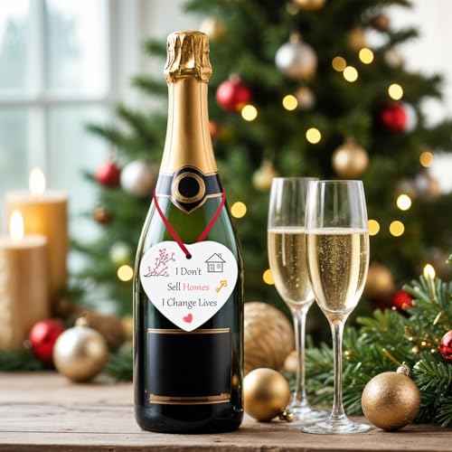 Real Estate Agent Gifts Christmas Ornaments Realtor Appreciation Gifts Thank You Present Broker Salesman Agent Closing Salesperson Present Ceramic Ornament Christmas Tree Decoration