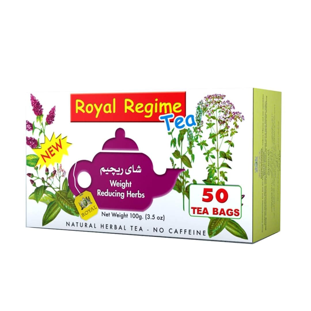 treasure.of.egypt 2 Packs of Royal Regime Tea 50 Sachetss (total 100 Sachets),1 Count (Pack of 2)