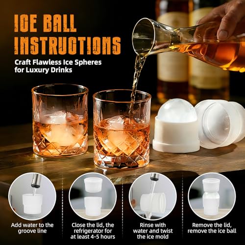 Deep Smoke Whiskey Smoker Kit with Torch & 6 Flavors - Birthday Gift for Men