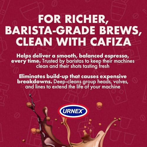 Urnex Cafiza Professional Espresso Machine Cleaning Powder 566g Pack of 2 - Made in USA