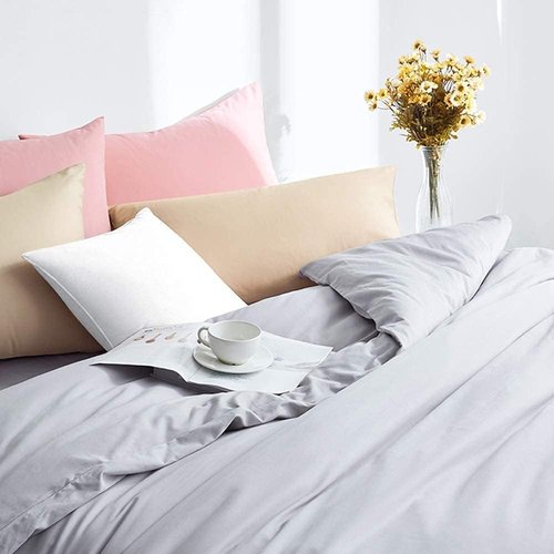 FLXXIE King Pillow Cases - Soft Microfiber Covers with Envelope Closure | Wrinkle & Stain Resistant, 20x36, Pink
