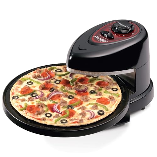 Countertop Pizza Oven with Rotating Tray - Energy Efficient, Adjustable Heating