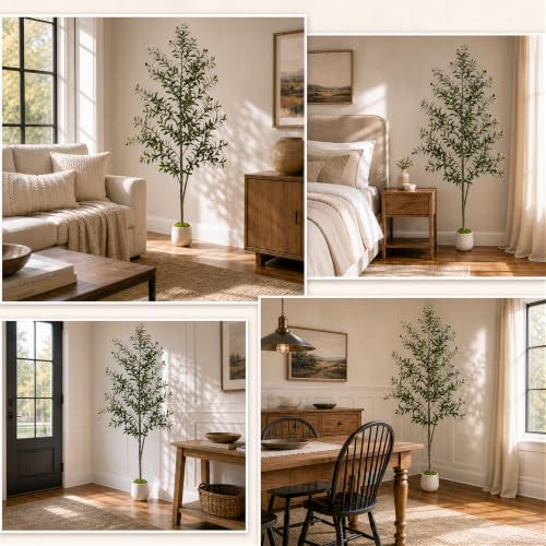 6FT Faux Olive Tree - Realistic Artificial Plant for Living Room & Bedroom