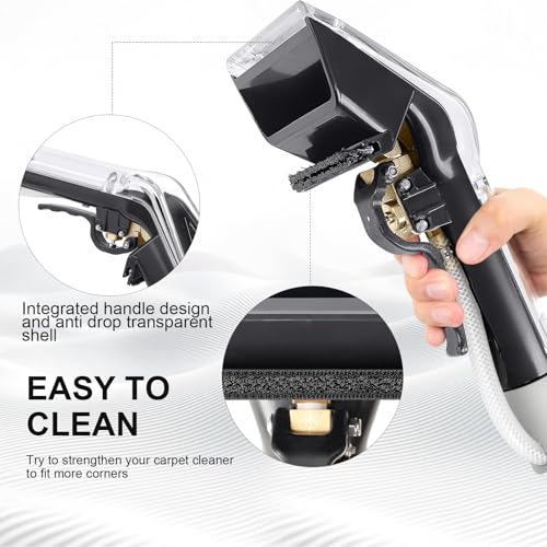 Universal Upholstery Cleaning Attachment with 12ft Hose for Carpet & Sofa Cleaning