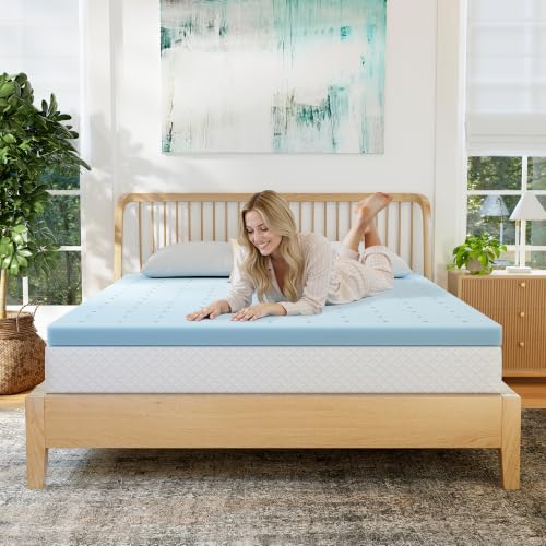 EGOHOME Queen Memory Foam Mattress Topper 3 Inch Cooling Gel Infused