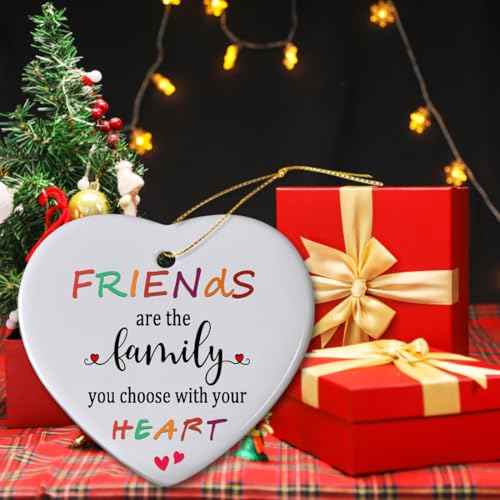Friends Christmas Ornaments 2025, Friend Ornaments for Women, Friends are The Family We Choose Ornament, Best Friend, Friendship Gifts for Women