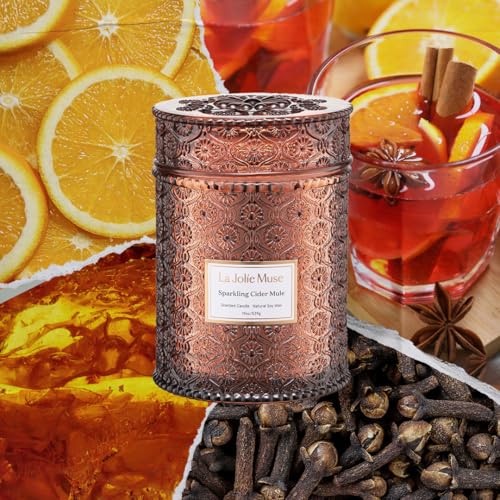 Sparkling Cider Mule Scented Candle - 19oz Soy Wax, Autumn Fragrance