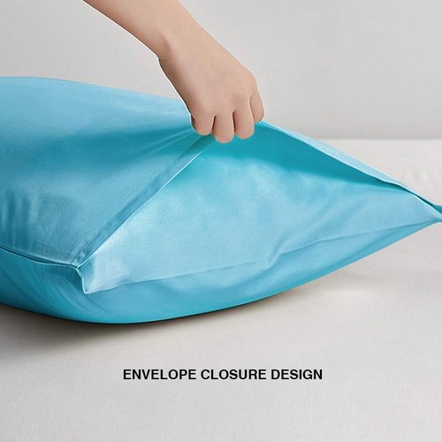 FLXXIE Body Pillow Cover - Super Soft Microfiber 20x54 Inch Case | Wrinkle & Stain Resistant, Blue
