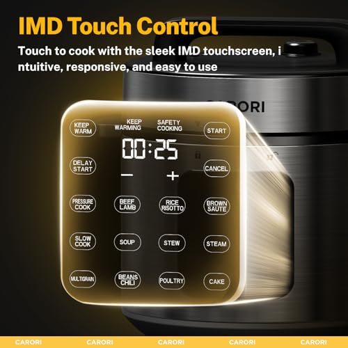 9-in-1 Electric Pressure Cooker 8 Qt - IMD Silver, Multi-Cooker, Slow & Rice