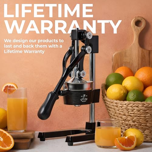 Cast Iron Manual Citrus Juicer - Orange, Lemon, Lime & Grapefruit Press