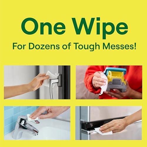 Multi-Surface Cleaning Wipes - Lemon Zest Scent, 70 Count, Pack of 6