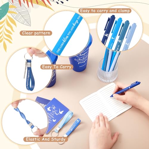Gradient Blue 12-Piece Christian Holiday Gift Set for Church Events