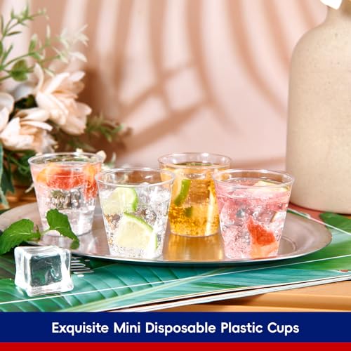 500 Pack Clear Plastic Shot Glasses 1.5 oz Disposable Party Cups - JOLLY CHEF