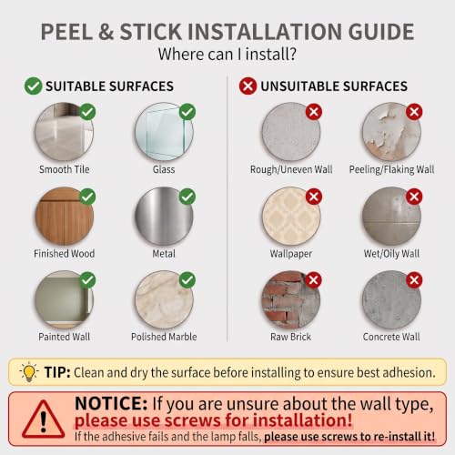 Brass 13-Inch Battery Operated Wall Sconce Set of 2 - Peel & Stick, Rechargeable RGB Dimmable Lights