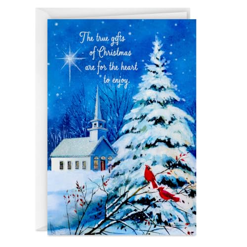 Winter Church Religious Christmas Cards 16-Pack - DaySpring Holiday Greeting Cards