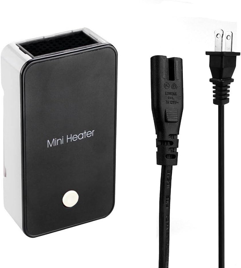 YOUCIDI Mini Portable Electric Fan Heater - Energy-Saving Desktop Room Warmer | Black Color