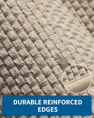 20x32 Inch Non-Slip Washable Kitchen Rug Runner - Light Beige