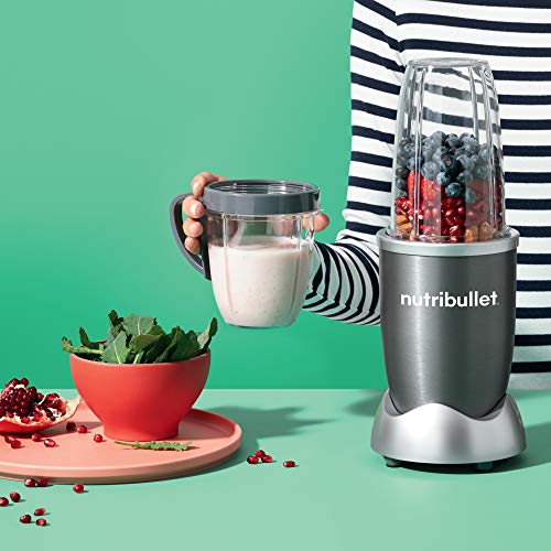 NutriBullet Personal Blender Dark Gray 24oz, 700W Power for Smoothies & Food Prep