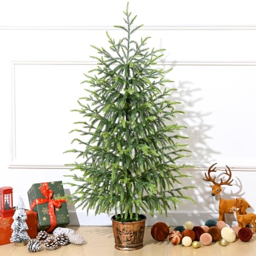 BLEUM CADE 3FT Small Norfolk Pine Christmas Tree with Pot - Tabletop Holiday Decor