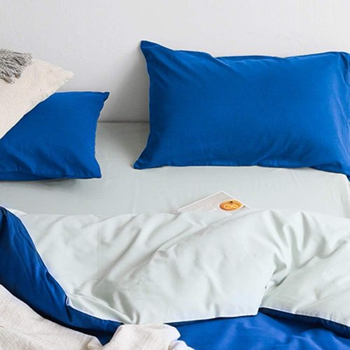 FLXXIE Pillow Cases - Soft Microfiber Queen Pillow Covers with Envelope Closure | 2-Piece Set, 20x30, Royal Blue