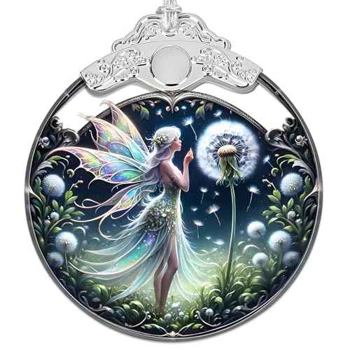 Stained Glass Butterfly Fairy Christmas Ornaments - Handmade Magical Ornaments for Christmas Tree Home Decorations - Unique Gifts for Women, Mom, Daughter, Kids