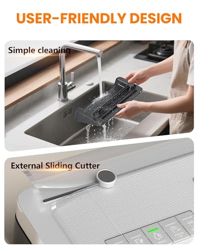 Compact Food Vacuum Sealer 75kPa with Built-in Cutter & Digital Timer - 20 Bags