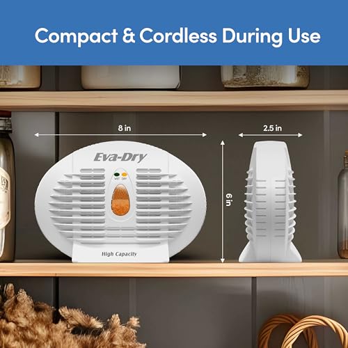 Rechargeable Silica Gel Dehumidifier for Safe Storage 2-Pack No Batteries