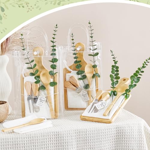 Bamboo Baby Shower Game Prizes Gift Set - White, 6 Sets for Guests & Winners