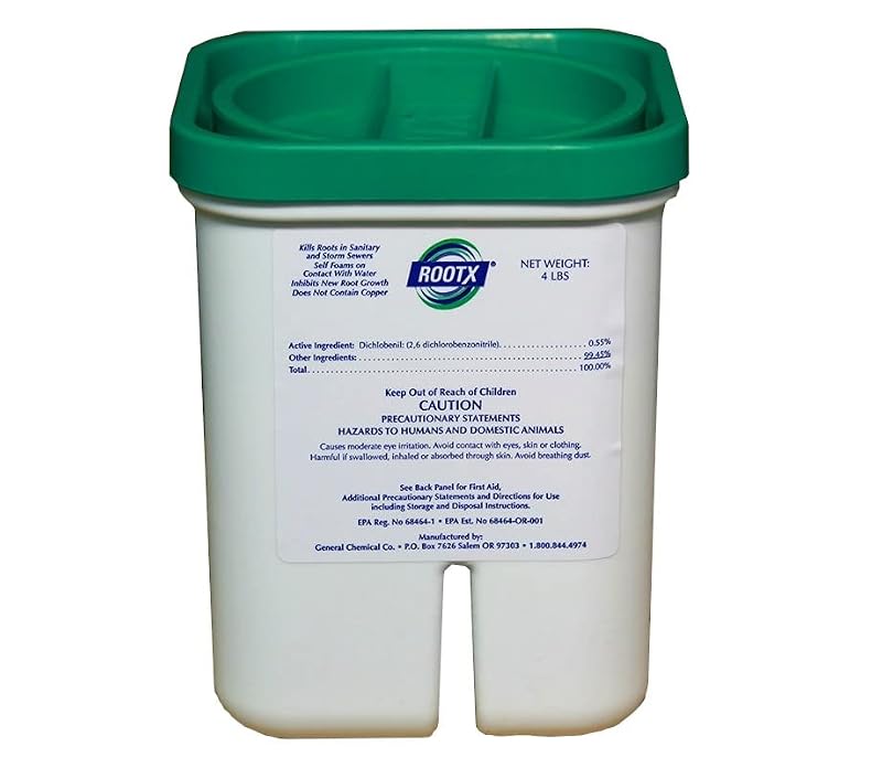 Foaming Root Control for Sewer & Septic Lines - 4 LB Jar, No Applicator