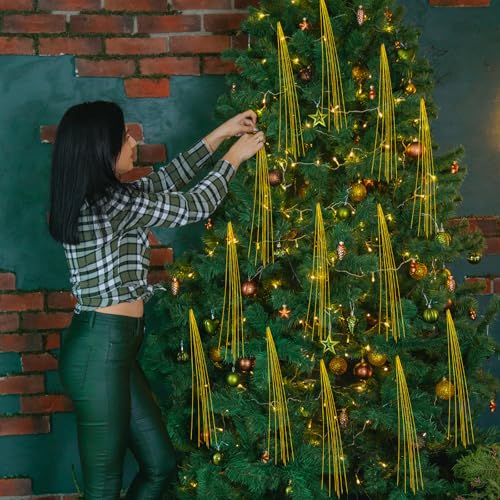 2000pcs Christmas Tinsel Icicle Strands for Tree Decoration, Holiday & Party Decor