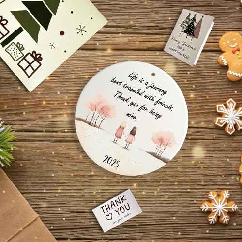 Friendship Ornament, for Women, Christmas Ornaments, Friend Ornaments for Women, Gift for Friends, Friend Ornament (2 Girls Friendship)
